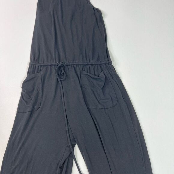 Black Feel The Piece by Terre Jacobs Romper Womens M/L  Sleeveless Jumpsuit - Picture 2 of 10